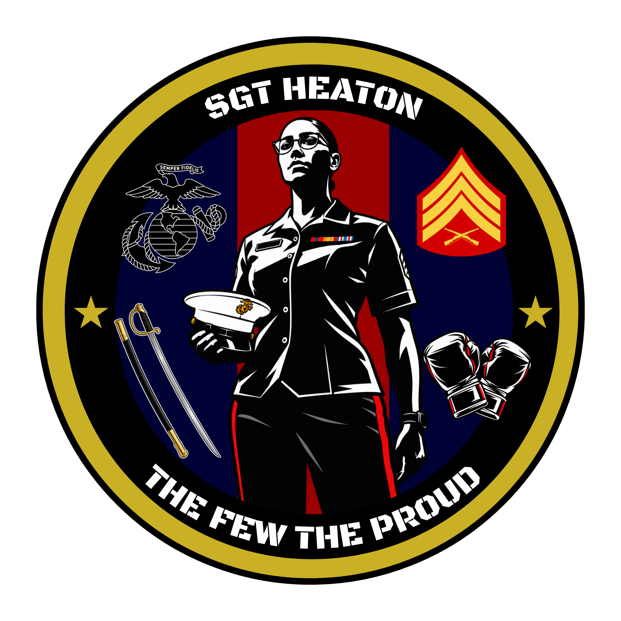 Sgt. Heaton — logo design by Del Designs